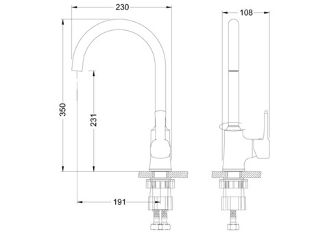 Смеситель для кухонной мойки Lemark Evitta LM0505C