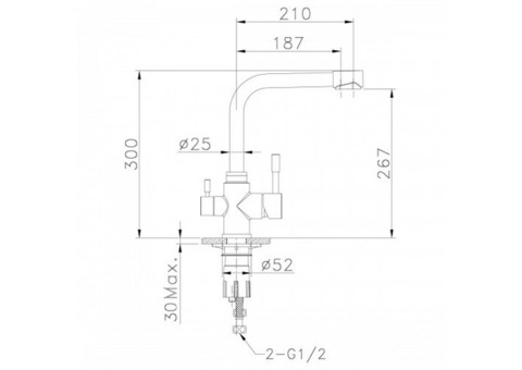 Смеситель для кухонной мойки Lemark Expert LM5061G