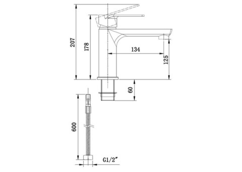 Смеситель для раковины Boch Mann Doris BM8598