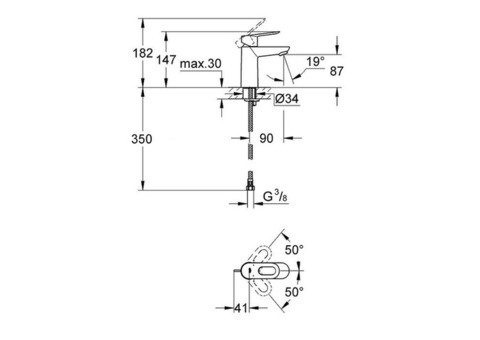 Смеситель для раковины Grohe BauLoop 23337000