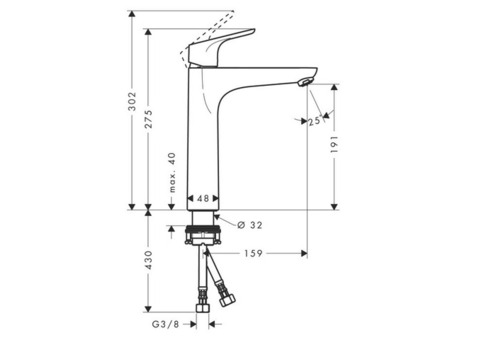 Смеситель для раковины Hansgrohe Focus 31518000