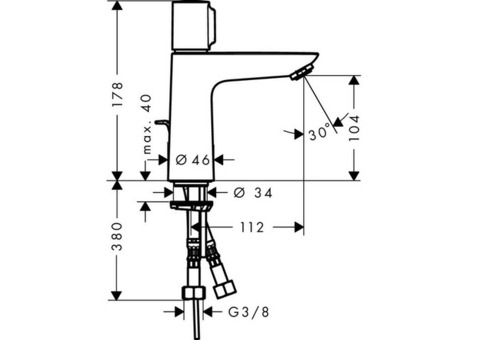 Смеситель для раковины Hansgrohe Talis Select E 71750000