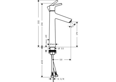 Смеситель для раковины Hansgrohe Talis-S 72031000