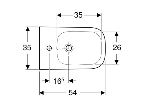 Биде подвесное Geberit Smyle Square 500.209.01.1