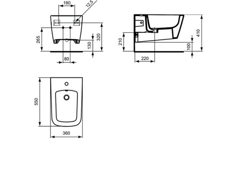 Биде подвесное Ideal Standard Simply U J469401