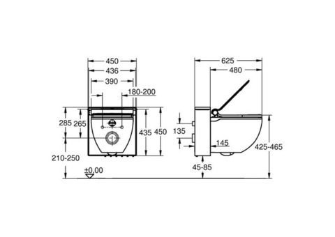 Унитаз-биде подвесной Grohe Sensia IGS 39111LD0