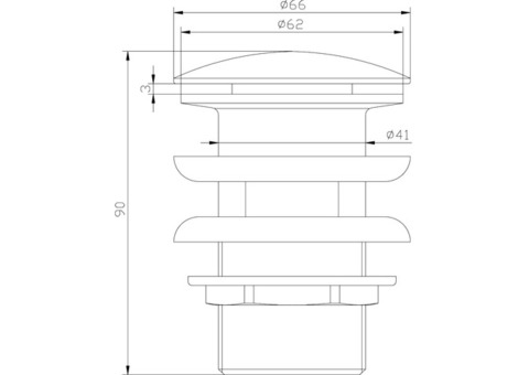 Донный клапан Lemark Jasmine LM6680B для раковины