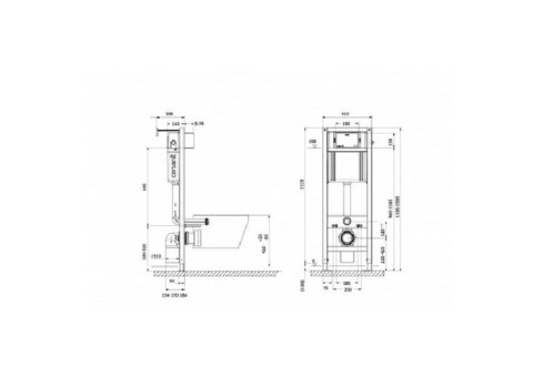 Унитаз подвесной с инсталляцией Cersanit Carina XL CO DPL EO 64119