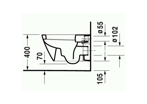 Унитаз подвесной Duravit Starck 2 2534090000