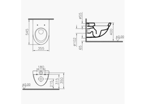 Унитаз подвесной Vitra Form 500 4305B003-0850