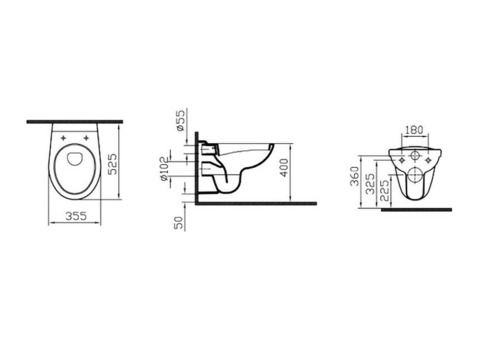 Унитаз подвесной Vitra Normus 6855B003-0101