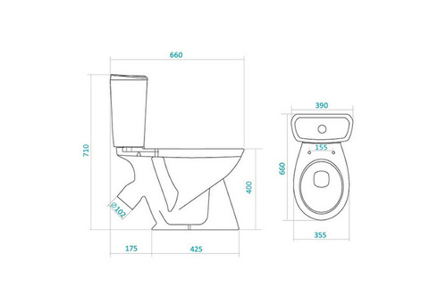 Унитаз-компакт Santek Бриз 1WH302138