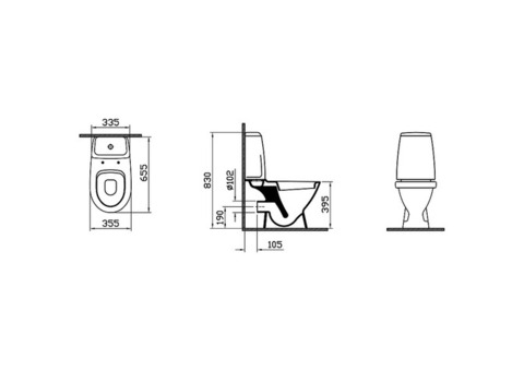 Унитаз-компакт Vitra Grand 9763B003-7200