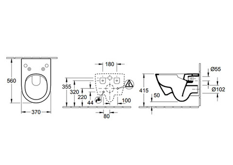 Унитаз подвесной Villeroy & Boch Subway 2.0 5614R5R1