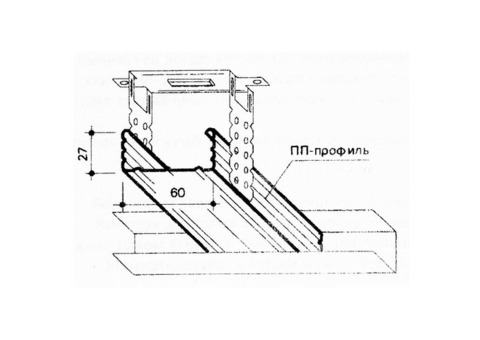 Подвес прямой Металлист 60x27 125x60x30x0,9 мм