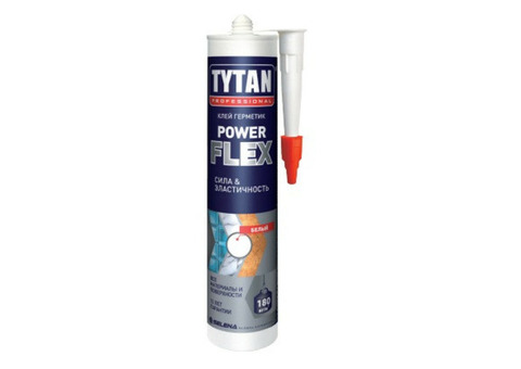 Клей-герметик Tytan Professional Power Flex белый 290 мл