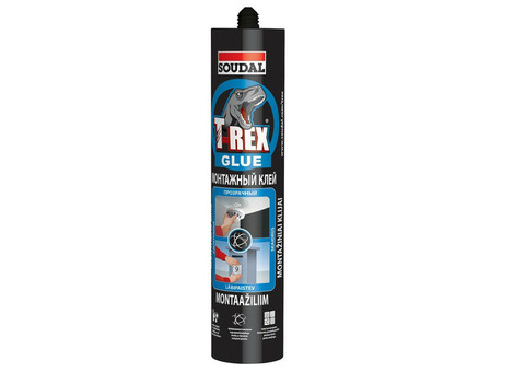 Прозрачный монтажный клей Soudal T-REX 310 г