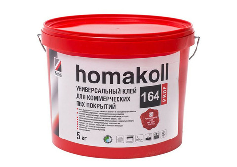 Клей Homakoll 164 Prof для коммерческих ПВХ-покрытий 5 кг