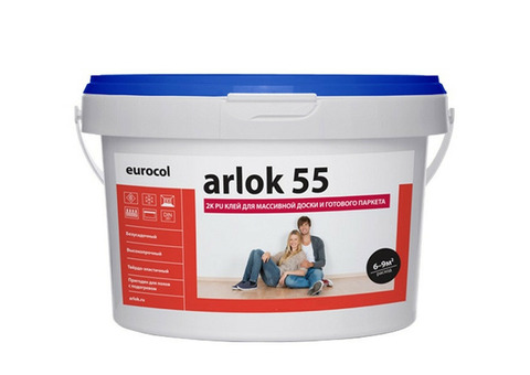 Клей для массивной доски и паркета Forbo Eurocol Arlok 55 2K PU 14 кг