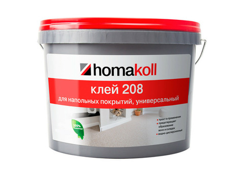 Клей для напольных покрытий Homakoll 208 универсальный 14 кг