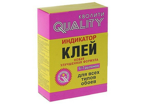 Клей обойный "QUALITY" с индикатором, 200 гр