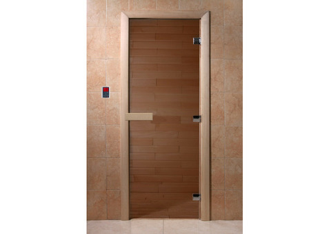 Дверь для сауны стеклянная Doorwood DW01116 бронза 600х1800 мм