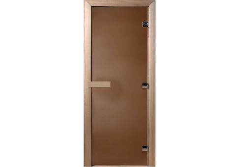 Дверь для сауны стеклянная Doorwood DW01125 Теплая ночь бронза матовая 700х1900 мм