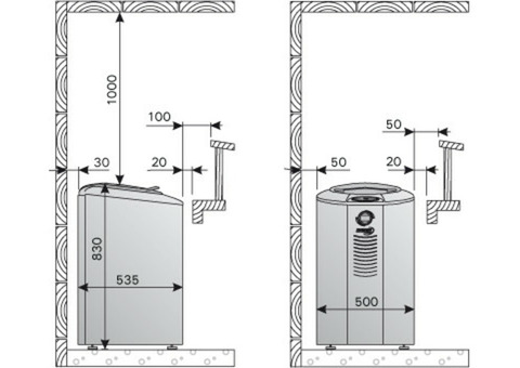 Печь электрическая Harvia Forte AF6 Black