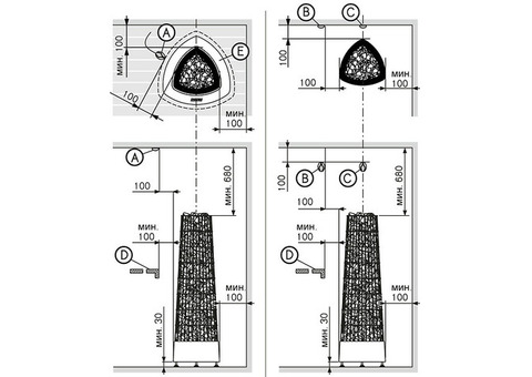 Печь электрическая Harvia Kivi PI70