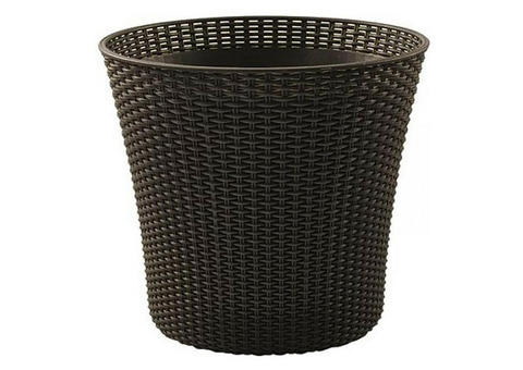 Кашпо для цветов Keter Conic Planter L 540х540х487 мм Виски коричневый