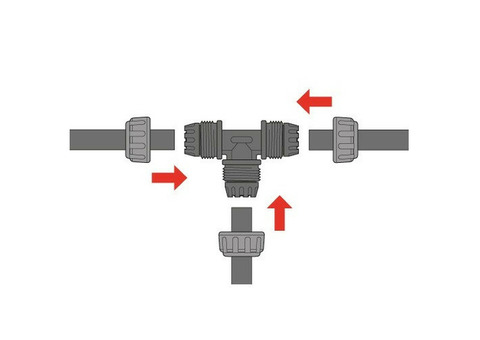 Тройник Hozelock 7018 2 штуки