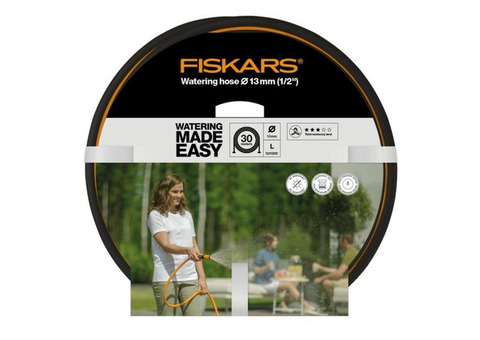 Шланг поливочный армированный Fiskars 1/2 дюйма 30 м Q3