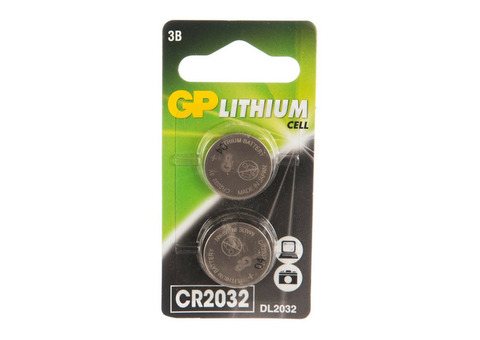 GP Литиевая дисковая батарейка Lithium CR2032 - 2 шт. CR2032-7CR2