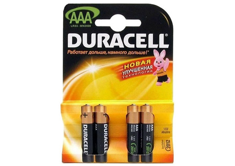 Батарейка алкалиновая Duracell Basic AAA LR03 Bl-4