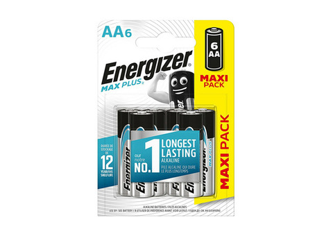 Батарейка алкалиновая Energizer Max Plus AA 6 шт.