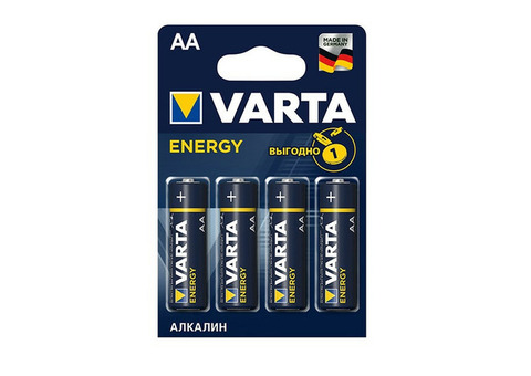 Батарейка алкалиновая Varta Energy AA LR6 4 шт