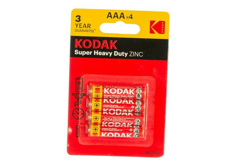 Батарейка солевая Kodak R034BL Extra Heavy Duty K3AHZ4 Б0005118