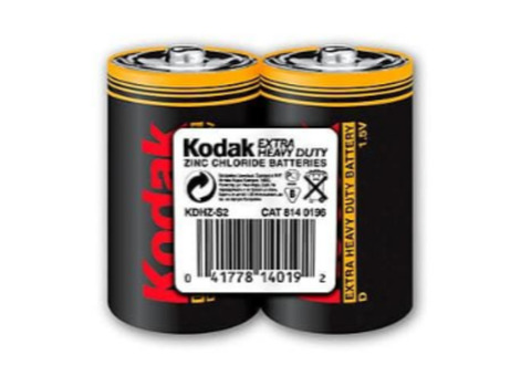 Батарейка солевая Kodak R20-2S Extra Heavy Duty KDHZ 2S Б0005138