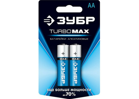 Батарейка щелочная Зубр Turbo-Max 59206-2C_z01 1,5 В тип АА 2 шт