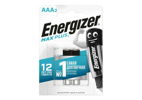 Батарейка алкалиновая Energizer Max Plus AAA 2 шт.