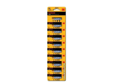 Батарейка алкалиновая Kodak Max LR03 BL-10 Б0005125 отрывные