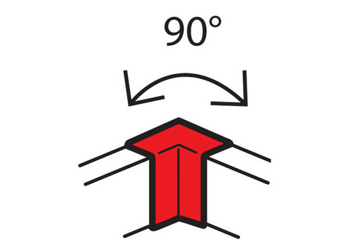 Угол внутренний неизменяемый для кабель-канала Legrand Metra 638011 100х50 мм