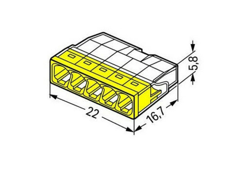 Клемма Wago 2273-205 5 контактов