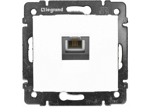 Механизм телефонной розетки Legrand Valena 774438 RJ11 одноместный белый