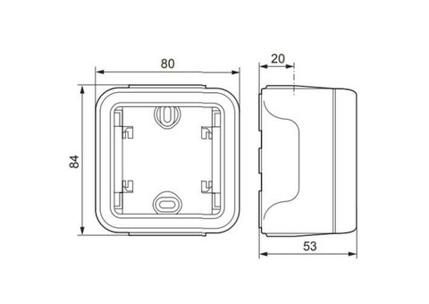 Коробка установочная Legrand Plexo 069689 белая