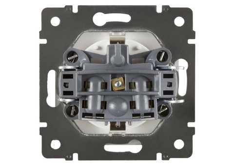 Механизм розетки Werkel WL01-SKG-01-IP20 одноместный с заземлением белый