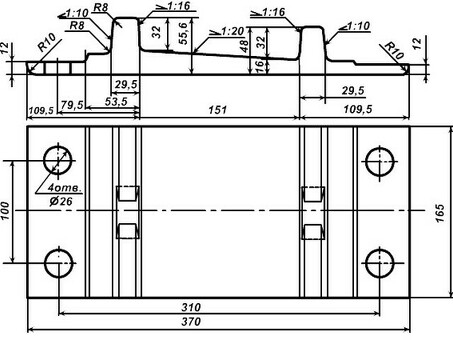 Продажа железнодорожных подкладок КД-65 |Татсталькомплект.