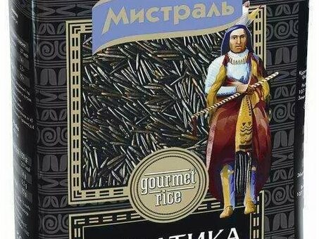 Рис Дикий Чёрный МИСТРАЛЬ 500 г по оптовым ценам