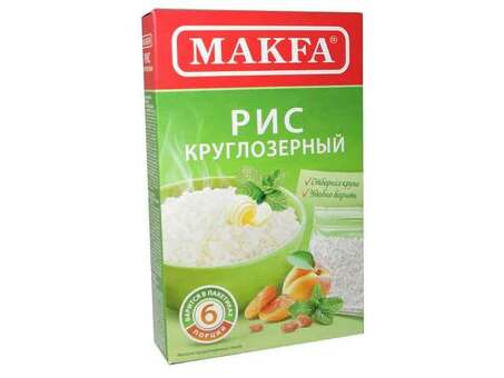 Рис кругый МАКФА (пак.) 400 г по оптовым ценам