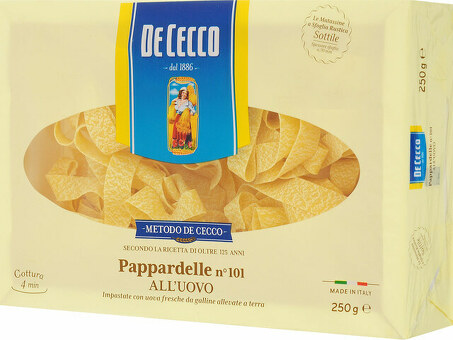 Паста DE CECCO №101 Pappardelle 250 г по оптовым ценам